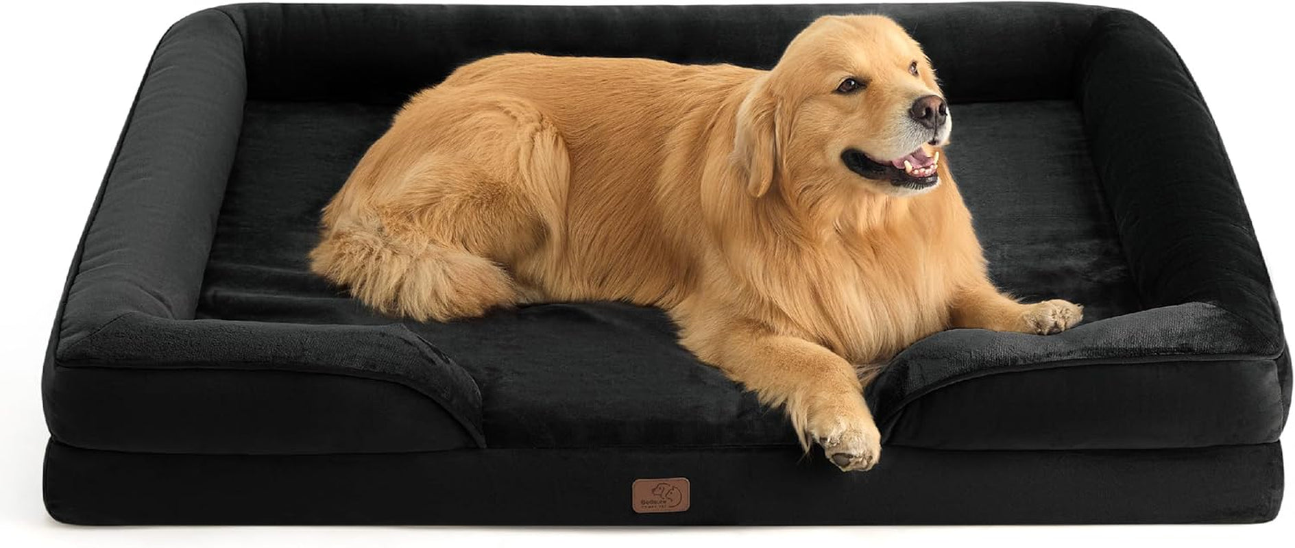 Orthopedic Dog Bed Medium Size Dogs - Washable Small Medium Dog Cat Bed Waterproof, Comfort Cats Couch Sofa with Washable Removable Cover, Pets Bed with Nonskid Bottom, Grey, 28"