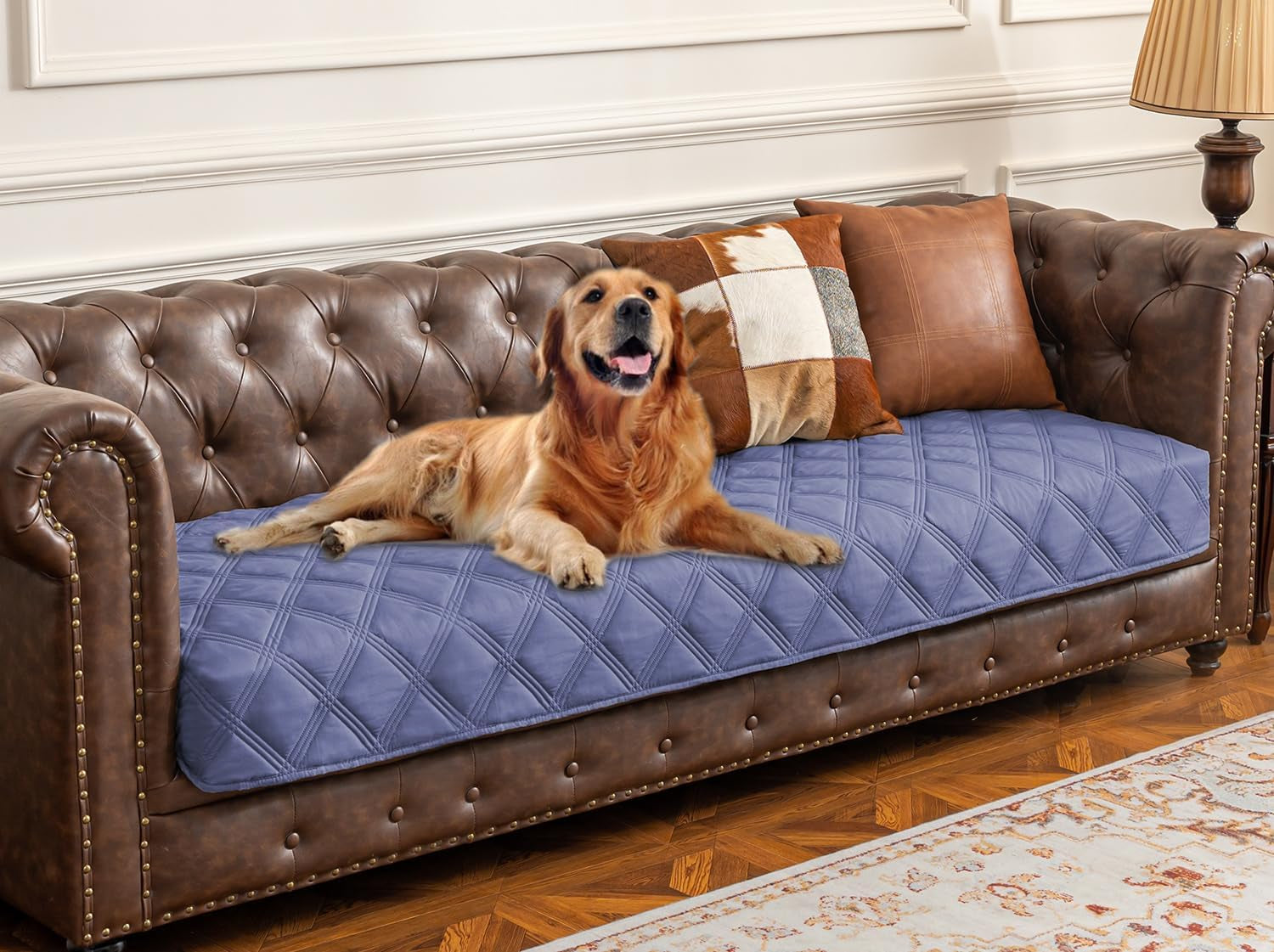 Waterproof Dog Bed Cover Pet Blanket with Anti-Slip Back for Furniture Bed Couch Sofa