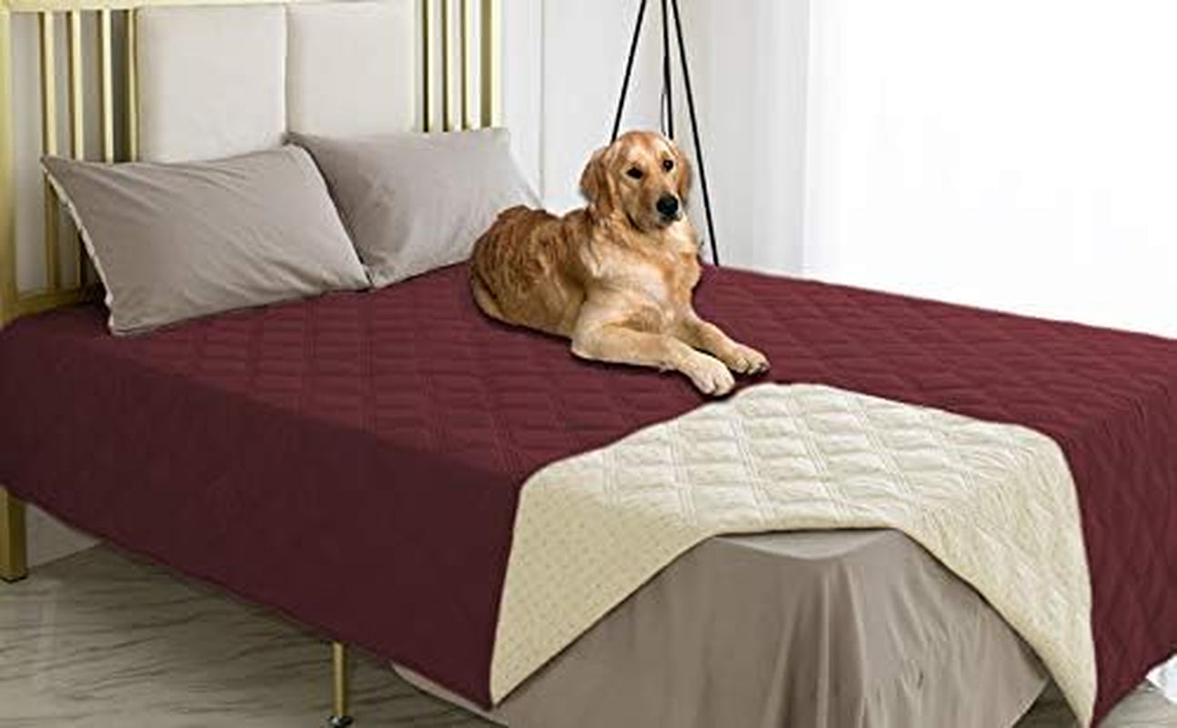 Waterproof Dog Bed Cover Pet Blanket with Anti-Slip Back for Furniture Bed Couch Sofa