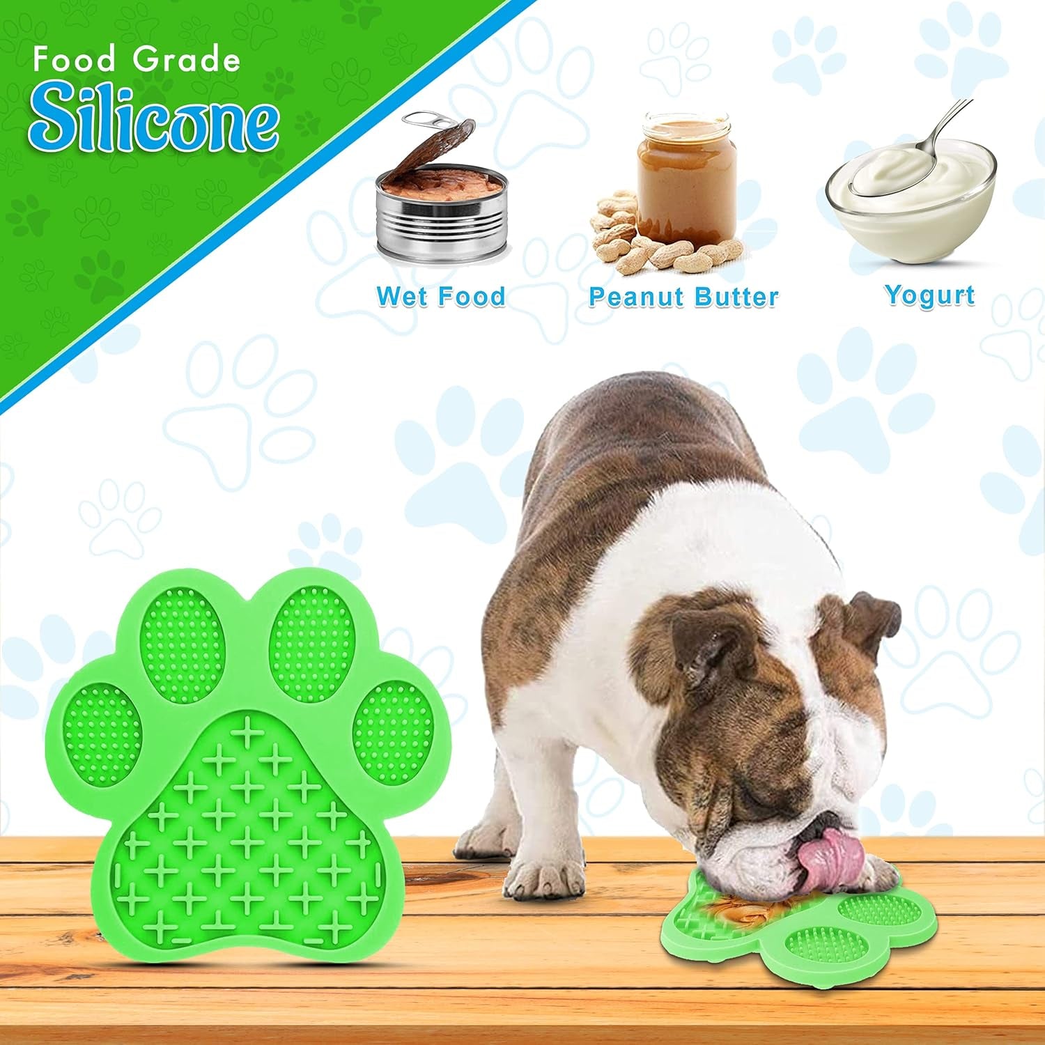 Superfunstuffs Dog Nail Clippers - Dog and Cat Pet Nail Trimmers with Nail File | Grooming Tool for Pets with Lick Mat - Professional Nail Clippers for Small Medium Large Breeds, Green
