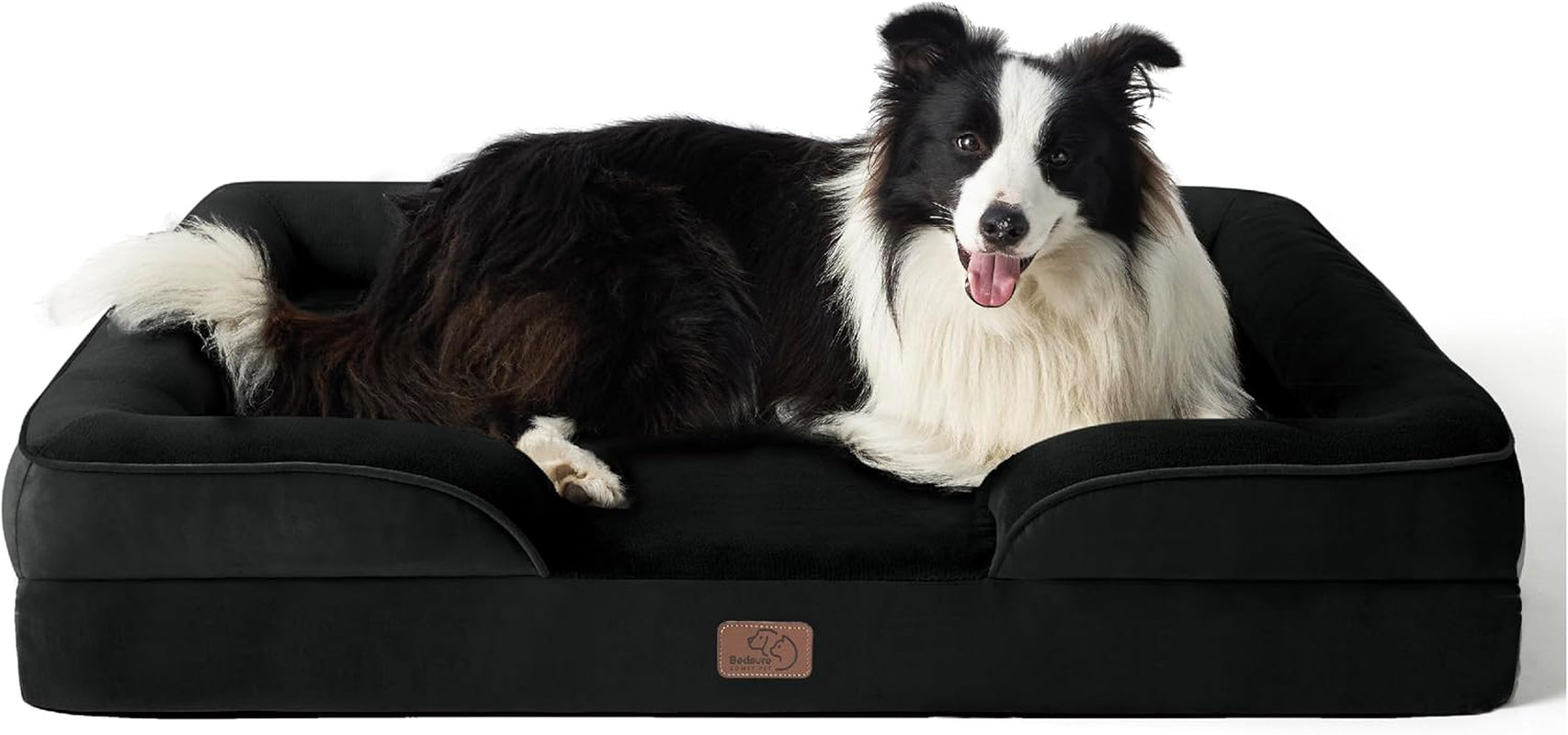 Orthopedic Dog Bed Medium Size Dogs - Washable Small Medium Dog Cat Bed Waterproof, Comfort Cats Couch Sofa with Washable Removable Cover, Pets Bed with Nonskid Bottom, Grey, 28"