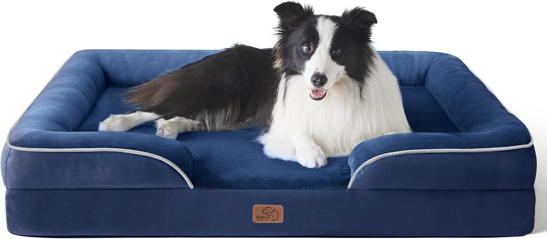 Orthopedic Dog Bed Medium Size Dogs - Washable Small Medium Dog Cat Bed Waterproof, Comfort Cats Couch Sofa with Washable Removable Cover, Pets Bed with Nonskid Bottom, Grey, 28"