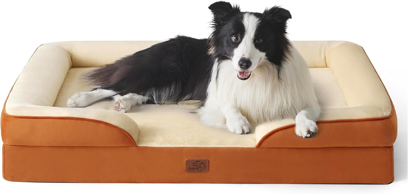 Orthopedic Dog Bed Medium Size Dogs - Washable Small Medium Dog Cat Bed Waterproof, Comfort Cats Couch Sofa with Washable Removable Cover, Pets Bed with Nonskid Bottom, Grey, 28"