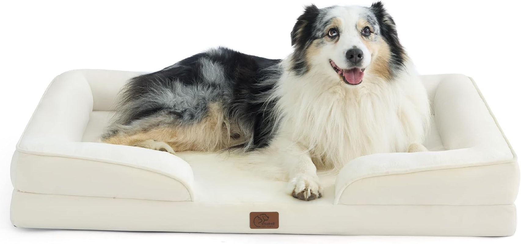 Orthopedic Dog Bed Medium Size Dogs - Washable Small Medium Dog Cat Bed Waterproof, Comfort Cats Couch Sofa with Washable Removable Cover, Pets Bed with Nonskid Bottom, Grey, 28"