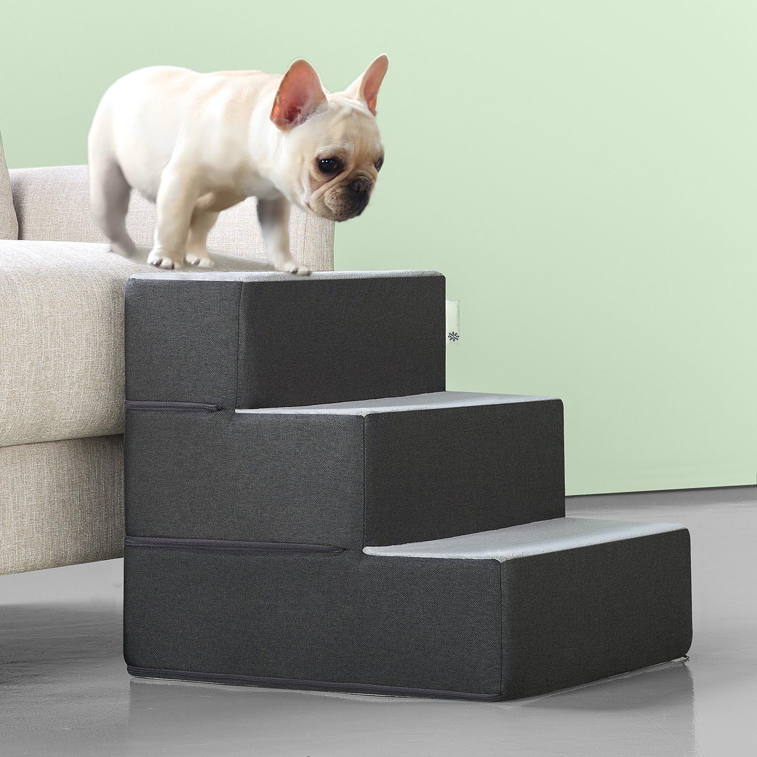 4 Step Easy Pet Stairs/Pet Ramp/Pet Ladder/Grey, X-Large