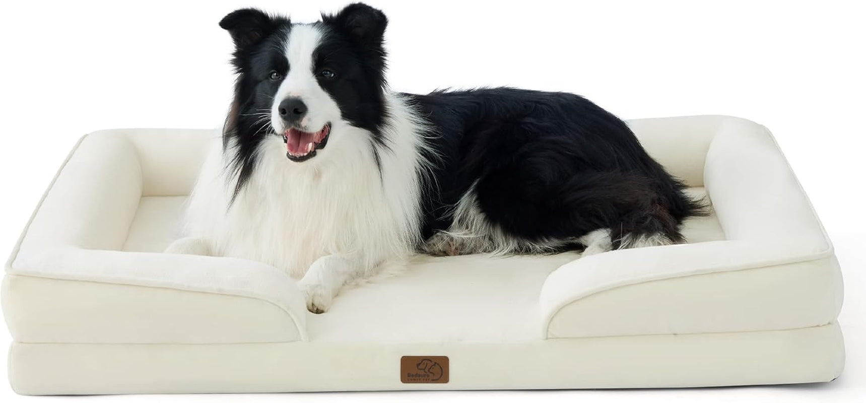 Orthopedic Dog Bed Medium Size Dogs - Washable Small Medium Dog Cat Bed Waterproof, Comfort Cats Couch Sofa with Washable Removable Cover, Pets Bed with Nonskid Bottom, Grey, 28"