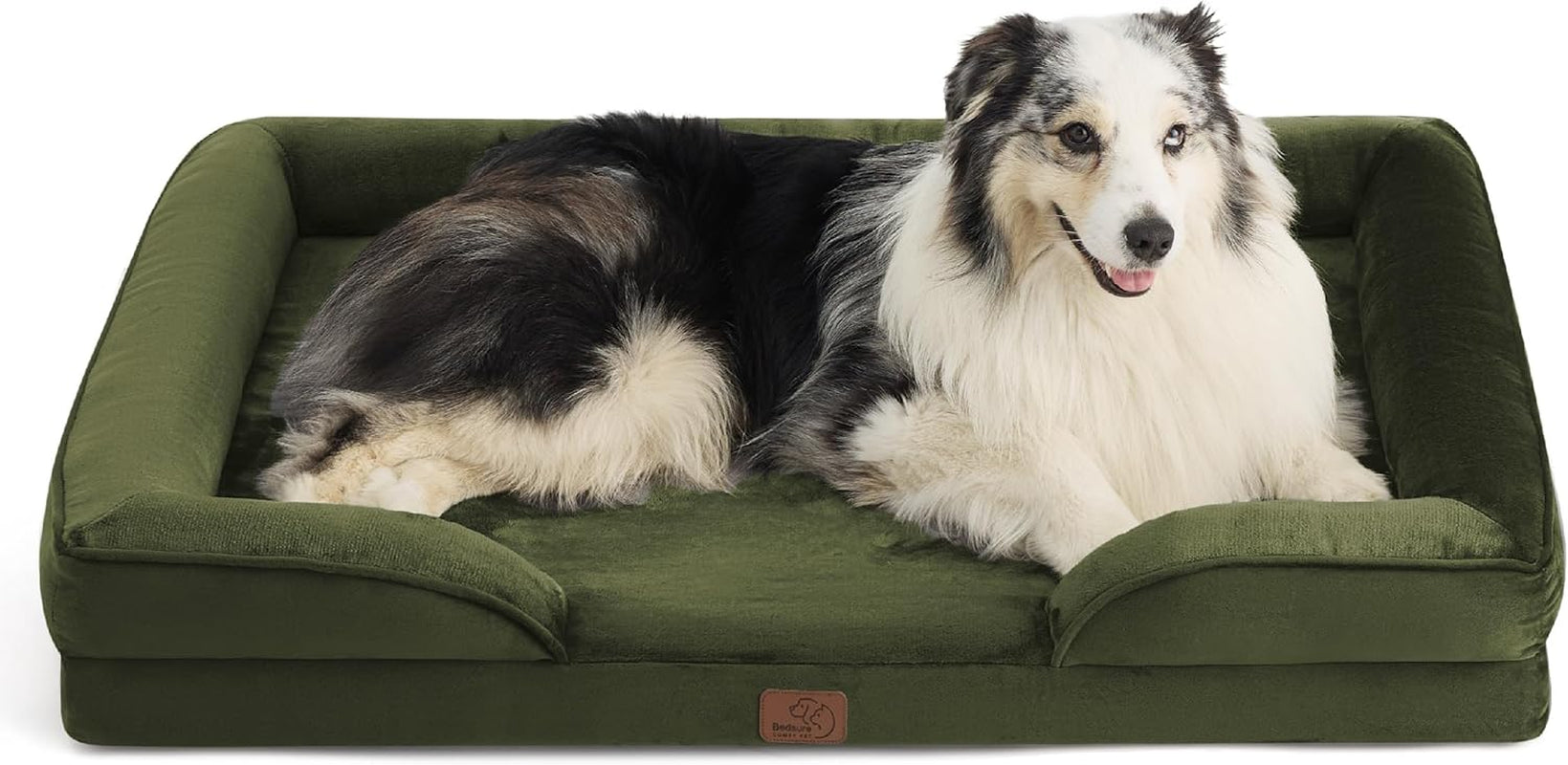 Orthopedic Dog Bed Medium Size Dogs - Washable Small Medium Dog Cat Bed Waterproof, Comfort Cats Couch Sofa with Washable Removable Cover, Pets Bed with Nonskid Bottom, Grey, 28"