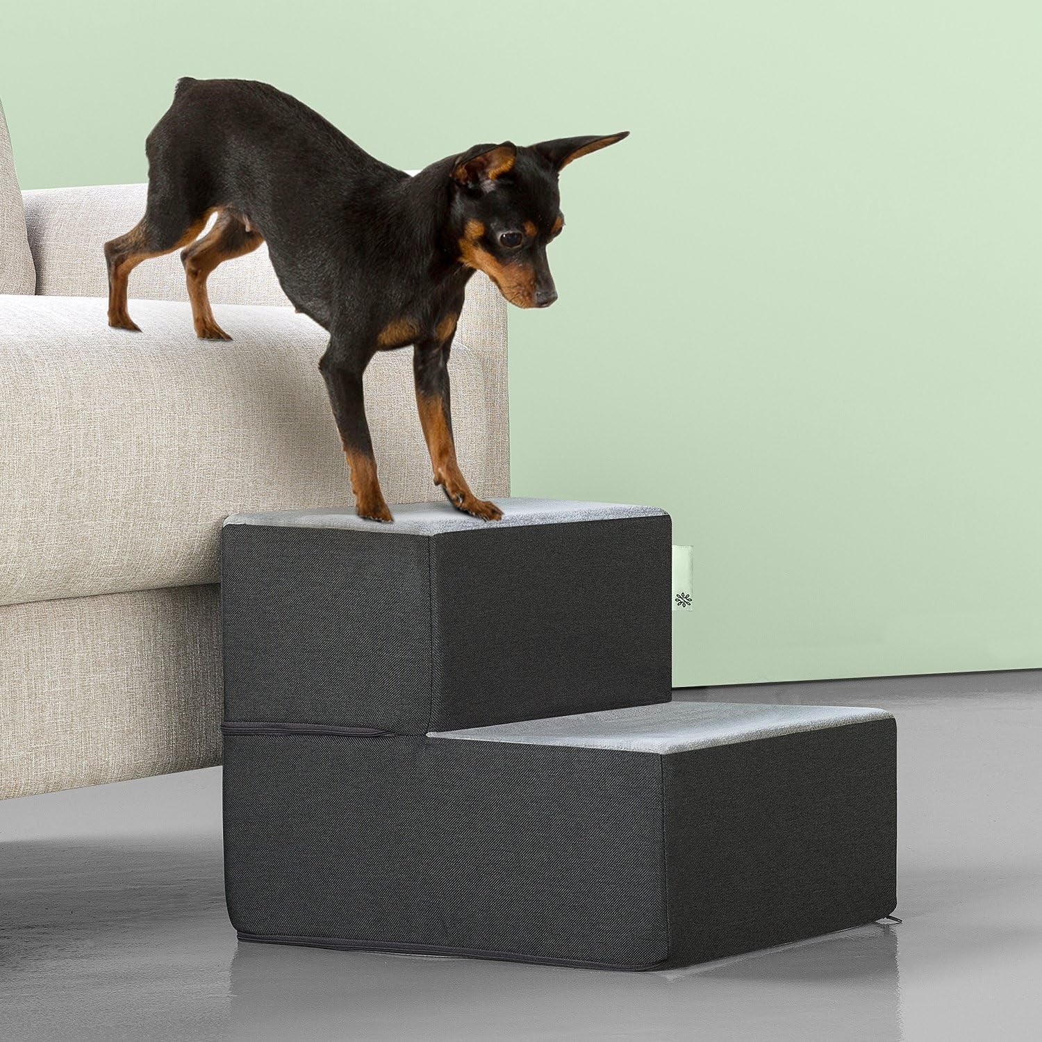4 Step Easy Pet Stairs/Pet Ramp/Pet Ladder/Grey, X-Large