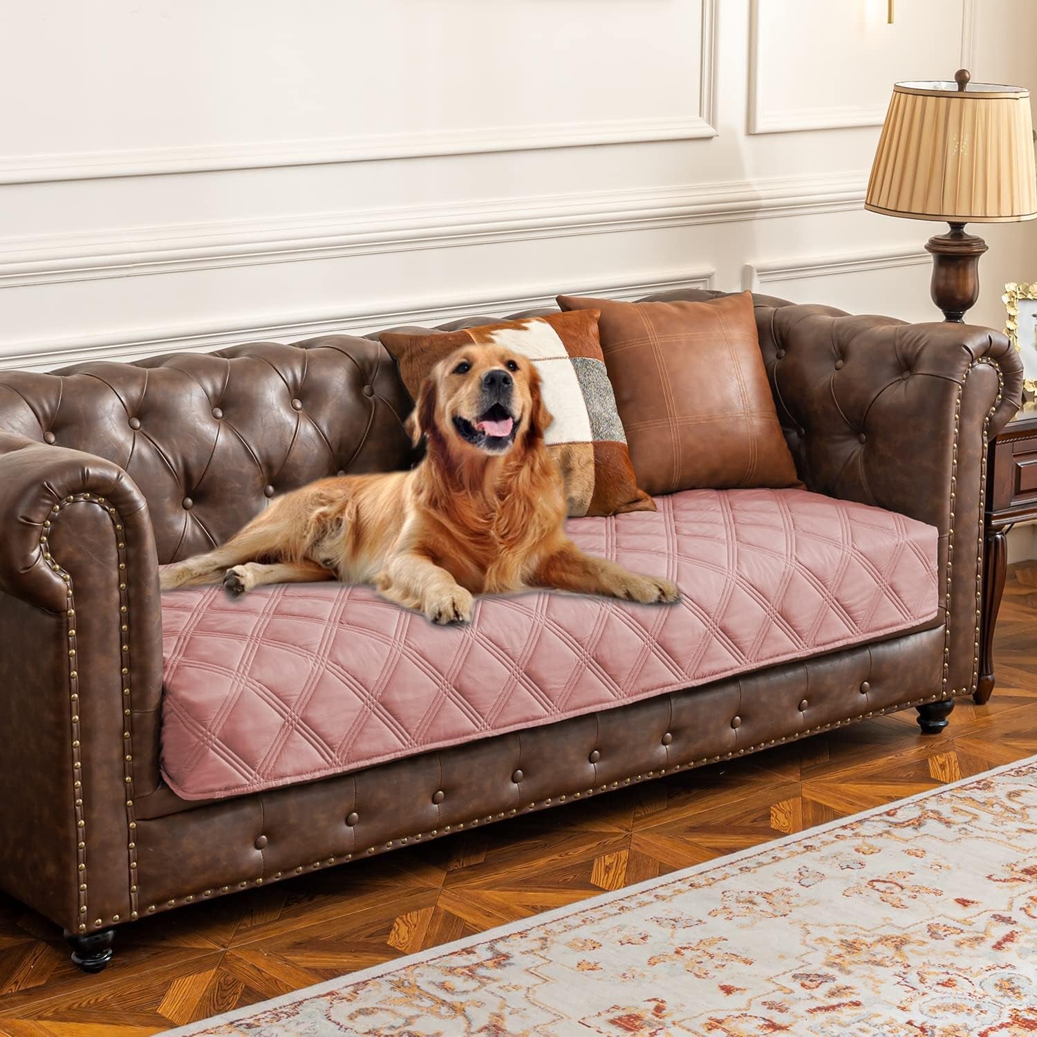 Waterproof Dog Bed Cover Pet Blanket with Anti-Slip Back for Furniture Bed Couch Sofa