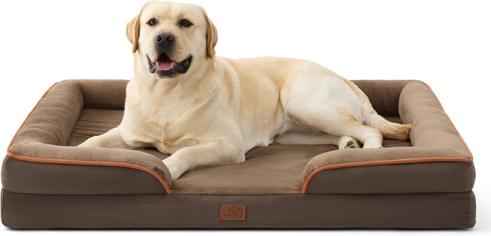 Orthopedic Dog Bed Medium Size Dogs - Washable Small Medium Dog Cat Bed Waterproof, Comfort Cats Couch Sofa with Washable Removable Cover, Pets Bed with Nonskid Bottom, Grey, 28"