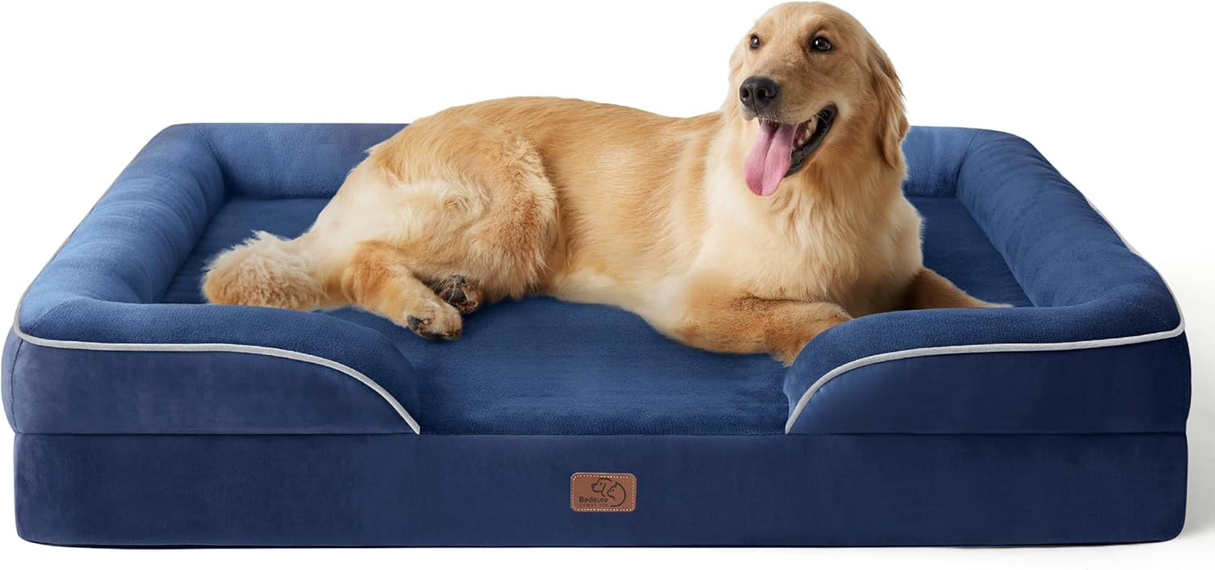 Orthopedic Dog Bed Medium Size Dogs - Washable Small Medium Dog Cat Bed Waterproof, Comfort Cats Couch Sofa with Washable Removable Cover, Pets Bed with Nonskid Bottom, Grey, 28"