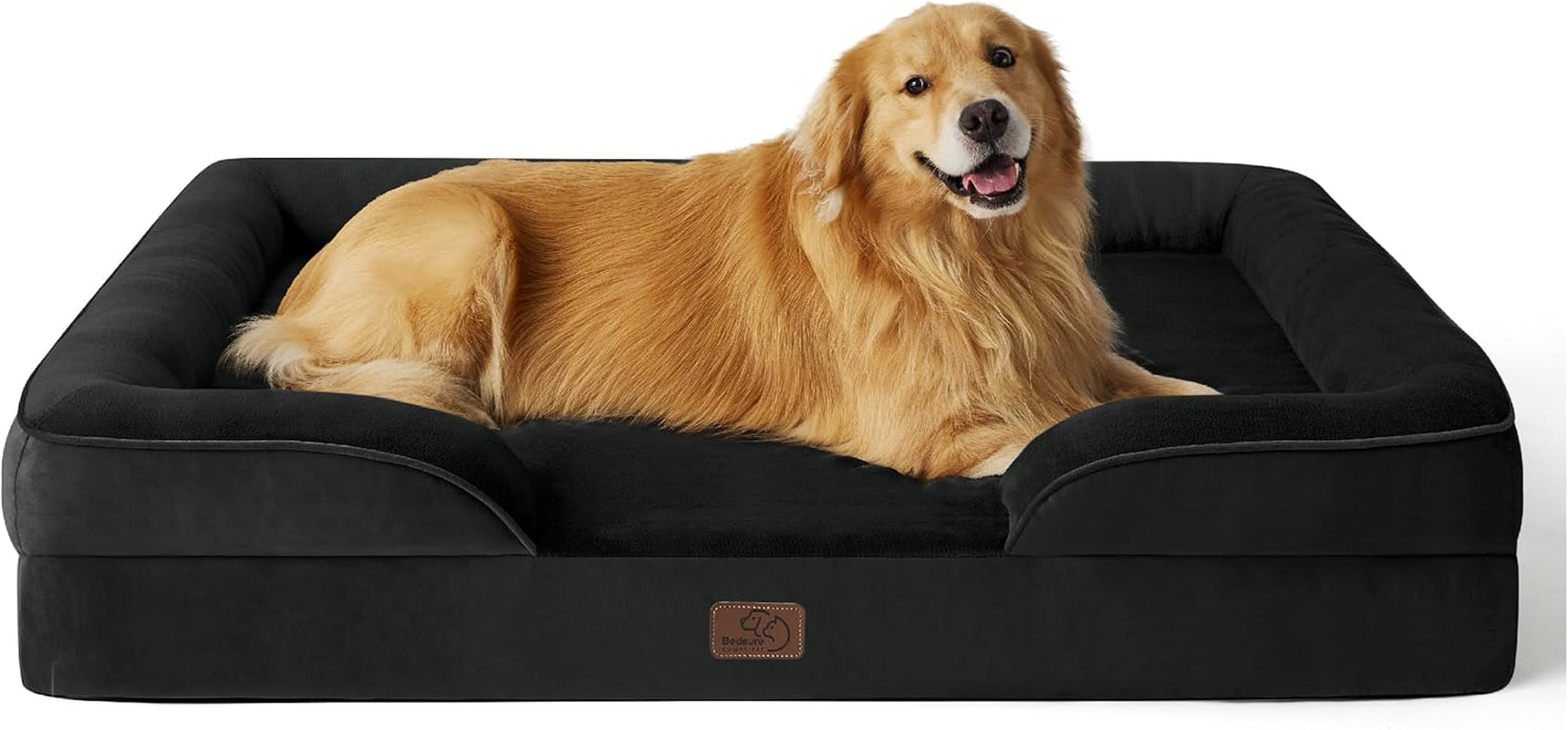 Orthopedic Dog Bed Medium Size Dogs - Washable Small Medium Dog Cat Bed Waterproof, Comfort Cats Couch Sofa with Washable Removable Cover, Pets Bed with Nonskid Bottom, Grey, 28"