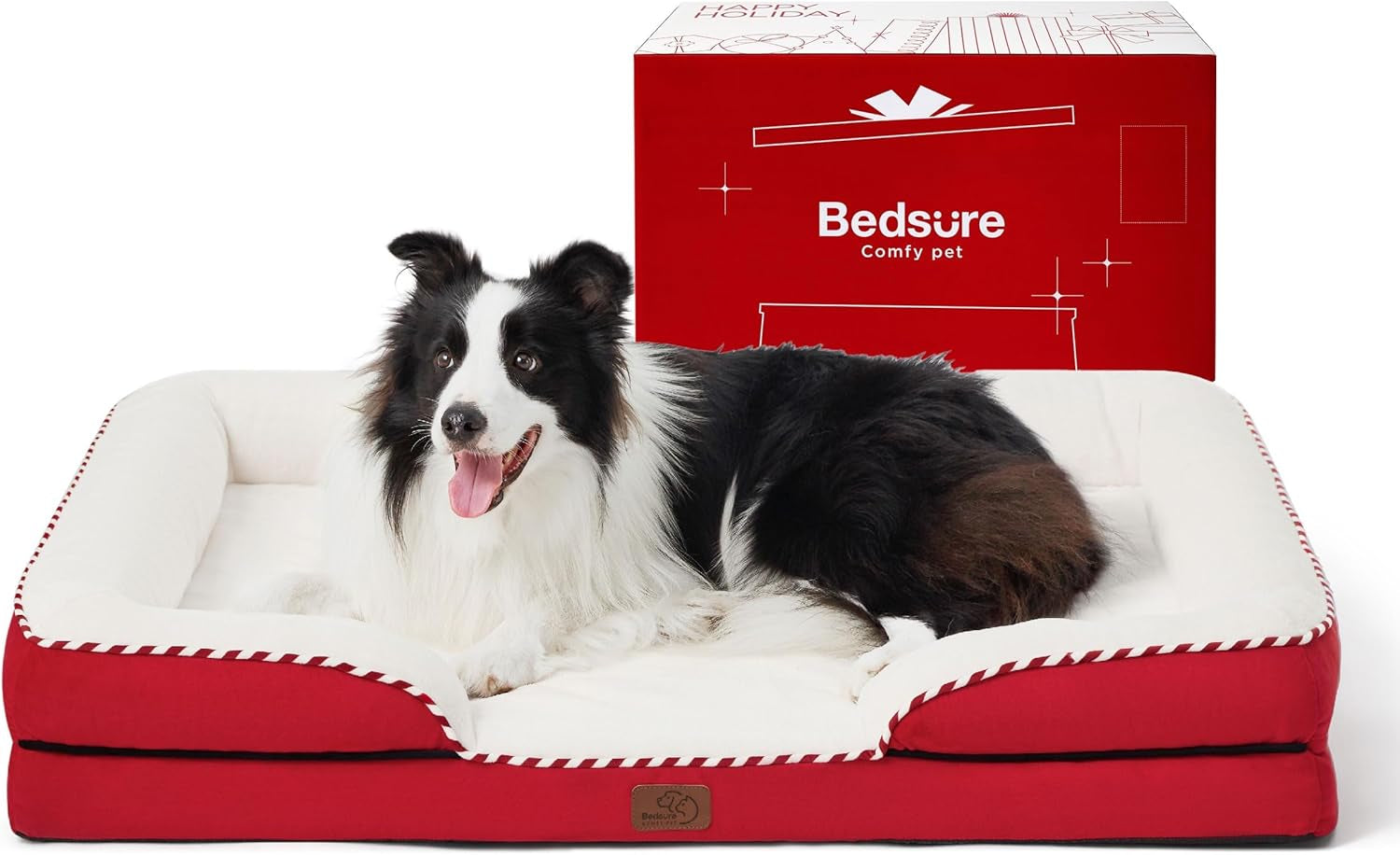 Orthopedic Dog Bed Medium Size Dogs - Washable Small Medium Dog Cat Bed Waterproof, Comfort Cats Couch Sofa with Washable Removable Cover, Pets Bed with Nonskid Bottom, Grey, 28"