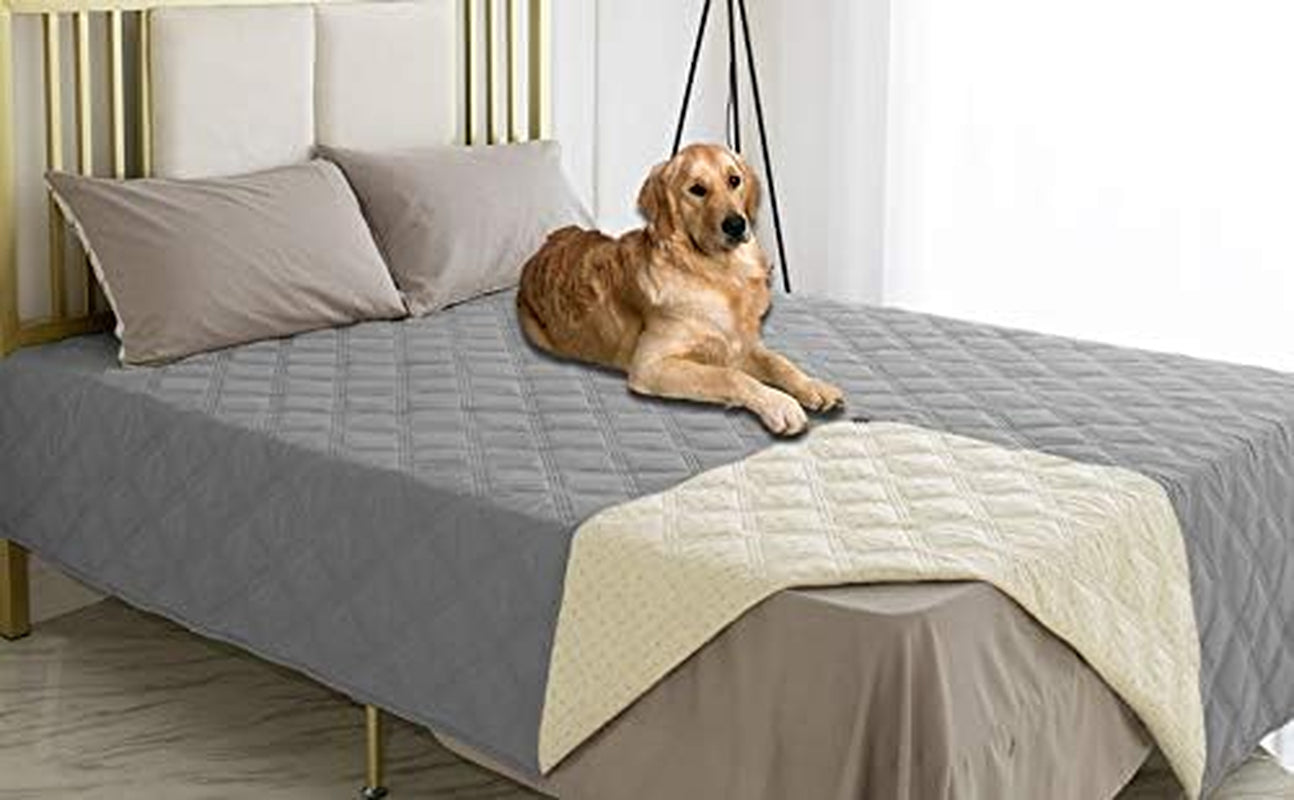Waterproof Dog Bed Cover Pet Blanket with Anti-Slip Back for Furniture Bed Couch Sofa