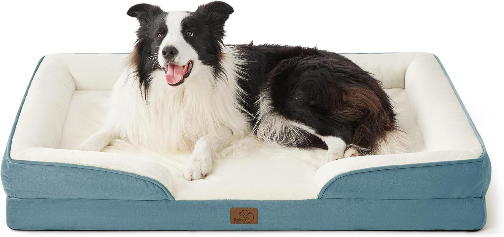Orthopedic Dog Bed Medium Size Dogs - Washable Small Medium Dog Cat Bed Waterproof, Comfort Cats Couch Sofa with Washable Removable Cover, Pets Bed with Nonskid Bottom, Grey, 28"