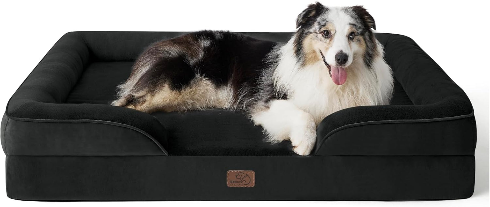 Orthopedic Dog Bed Medium Size Dogs - Washable Small Medium Dog Cat Bed Waterproof, Comfort Cats Couch Sofa with Washable Removable Cover, Pets Bed with Nonskid Bottom, Grey, 28"