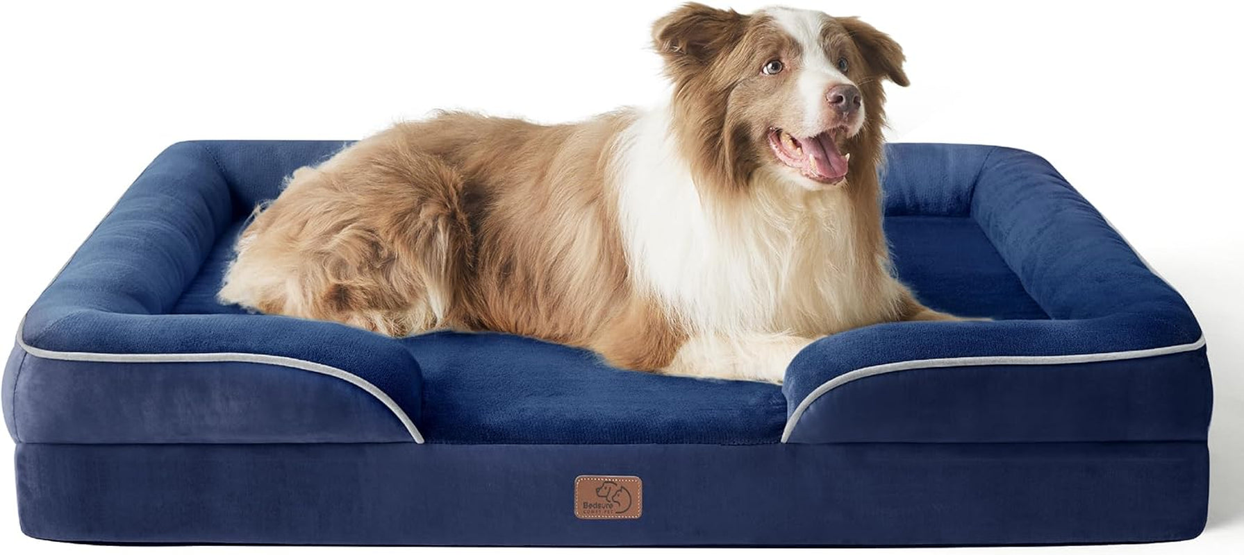 Orthopedic Dog Bed Medium Size Dogs - Washable Small Medium Dog Cat Bed Waterproof, Comfort Cats Couch Sofa with Washable Removable Cover, Pets Bed with Nonskid Bottom, Grey, 28"