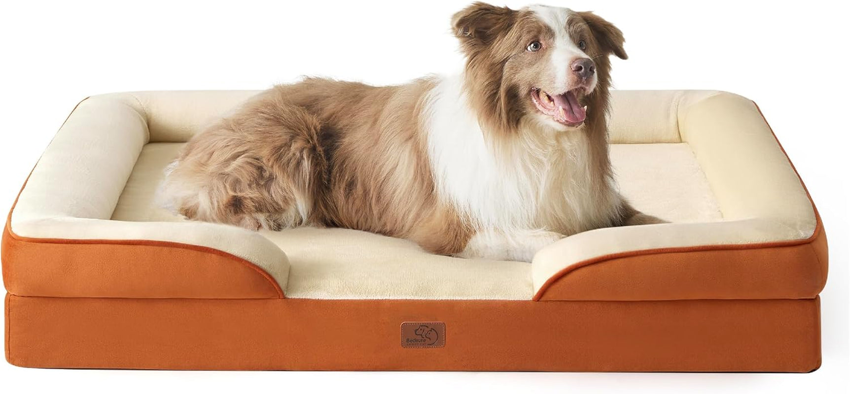 Orthopedic Dog Bed Medium Size Dogs - Washable Small Medium Dog Cat Bed Waterproof, Comfort Cats Couch Sofa with Washable Removable Cover, Pets Bed with Nonskid Bottom, Grey, 28"