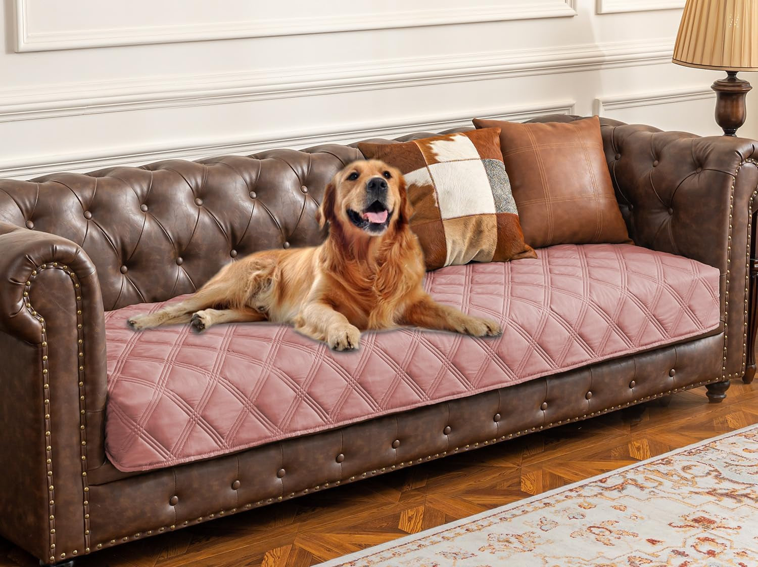 Waterproof Dog Bed Cover Pet Blanket with Anti-Slip Back for Furniture Bed Couch Sofa