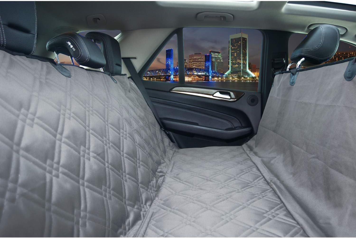 Dog Car Seat Cover for Back Seat 58"X56" Waterproof Pet Seat Cover SUV - Seat Cover for Dogs - Back Seat Protector - Dog Hammock for Car, Seat Cover for Truck (Large)